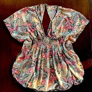 Victorias Secret paisley Kaftan cover-up dress